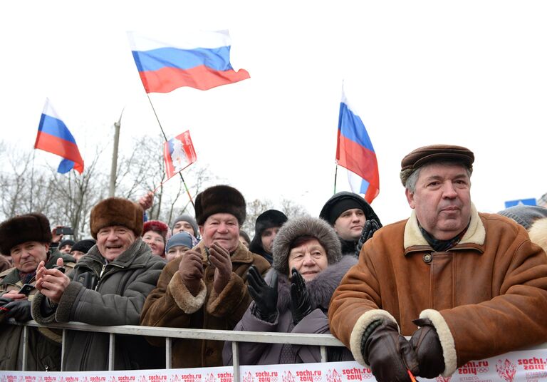 Эстафета Олимпийского огня. Брянск