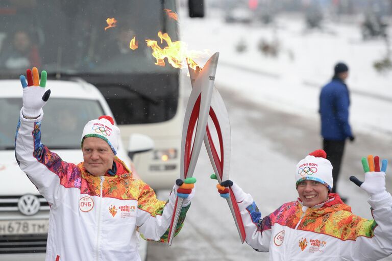 Александр Зубарев и чемпионка Европы и мира по легкой атлетике Лариса Клейменова