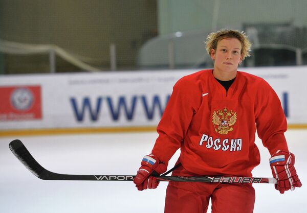 Нападающий Екатерина Смолина женской сборной по хоккею