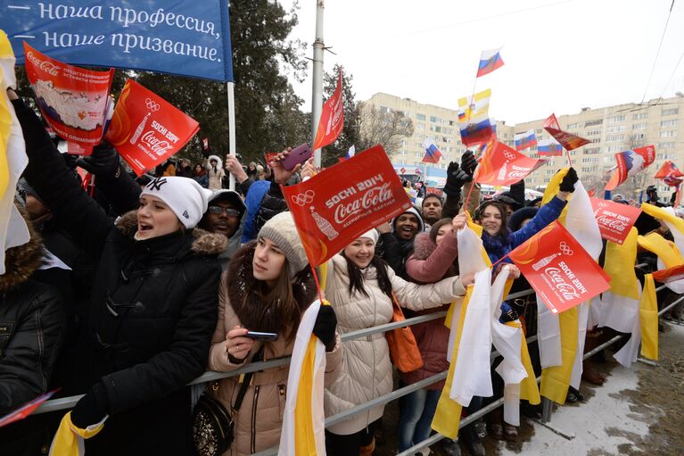 Эстафета Олимпийского огня. Ставрополь