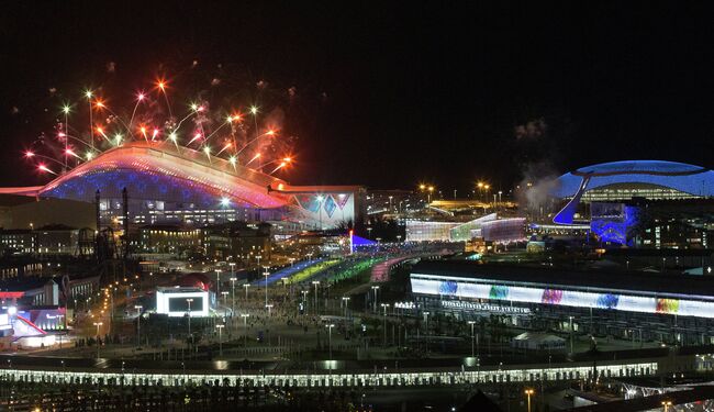 В Олимпийском парке в Сочи на репетиции открытия XXII Олимпийских зимних игр