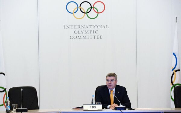 Глава Международного олимпийского комитета (МОК) Томас Бах