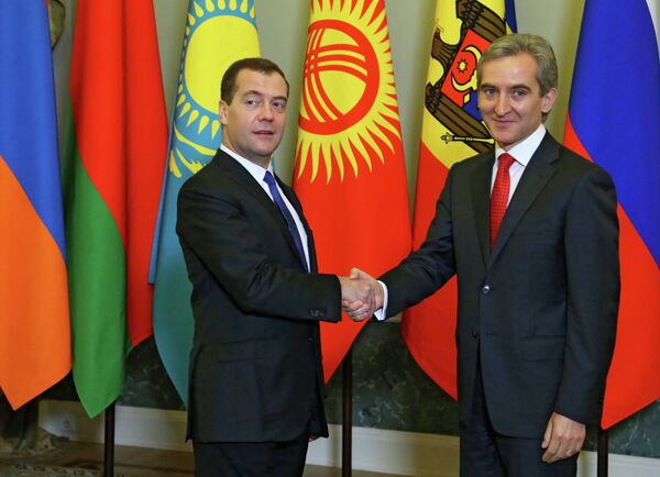 Дмитрий Медведев и премьер-министр Молдавии Юрий Лянкэ