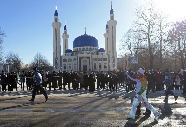 Эстафета Олимпийского огня. Майкоп Эстафета Олимпийского огня. Майкоп