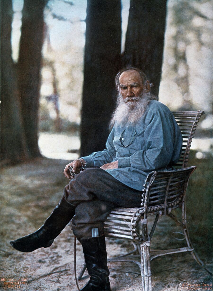 Фотография Льва Толстого в Ясной Поляне