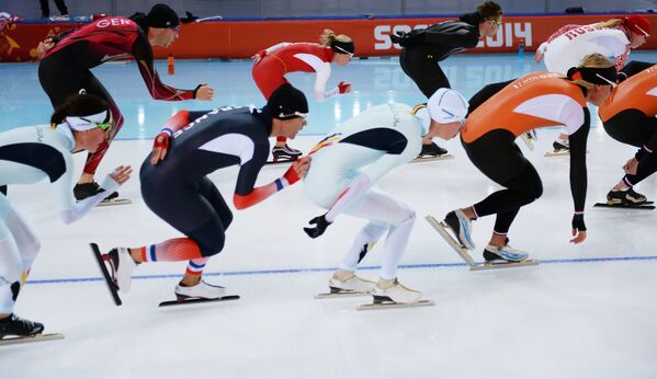 Олимпиада 2014. Конькобежный спорт. Тренировки