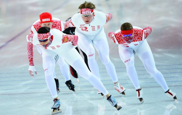 Российские конькобежцы