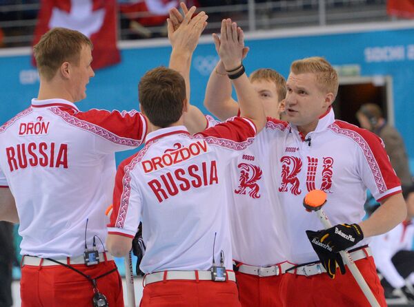 Петр Дрон (Россия), Андрей Дроздов (Россия), Евгений Архипов (Россия) и Алексей Стукальский (Россия) - слева направо