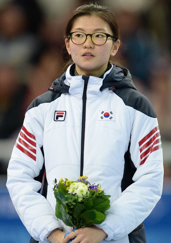 Шим Сук Хи (Корея), завоевавшая серебряную медаль в забеге на 1500 метров
