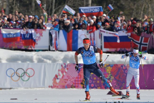 Слева направо: Максим Вылегжанин (Россия), Иван Перрийя Буате (Франция)