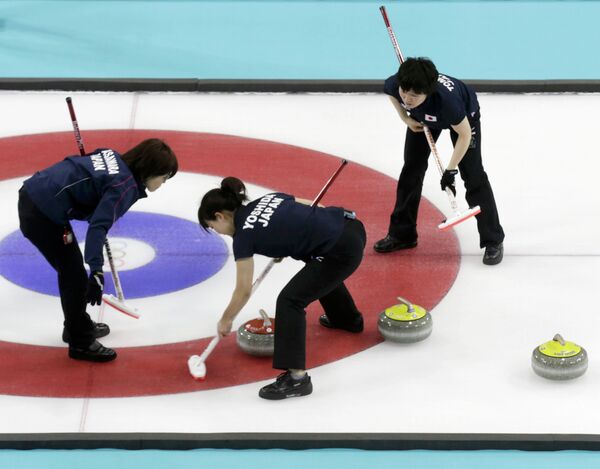 Игроки женской сборной Японии по керлингу