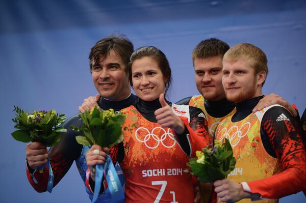 Альберт Демченко, Татьяна Иванова, Александр Денисьев и Владислав Антонов (слева направо)