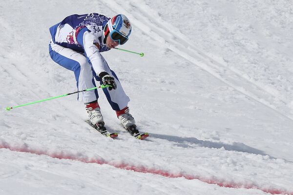 Егор Коротков (Россия) в малом финале ски-кросса