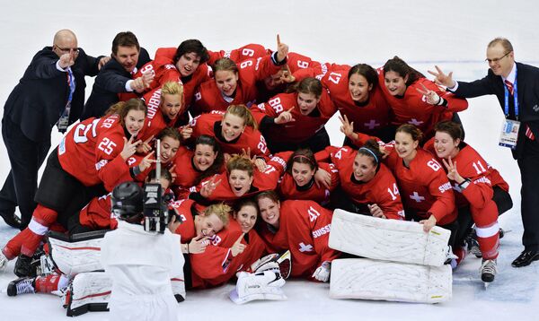 Хоккеистки сборной Швейцарии