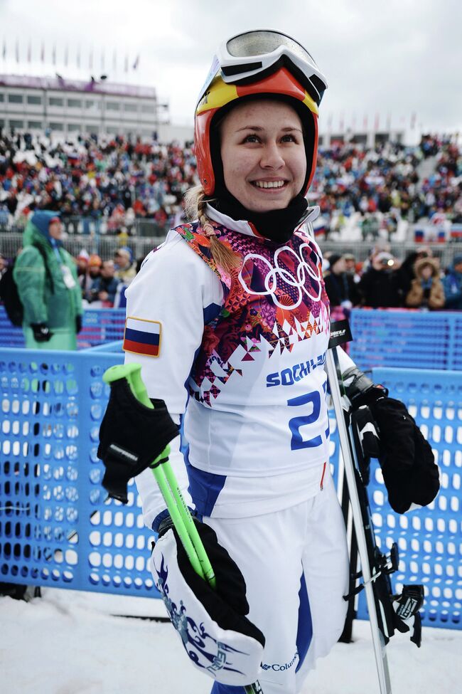 Анастасия Чирцова (Россия) в посеве ски-кросса