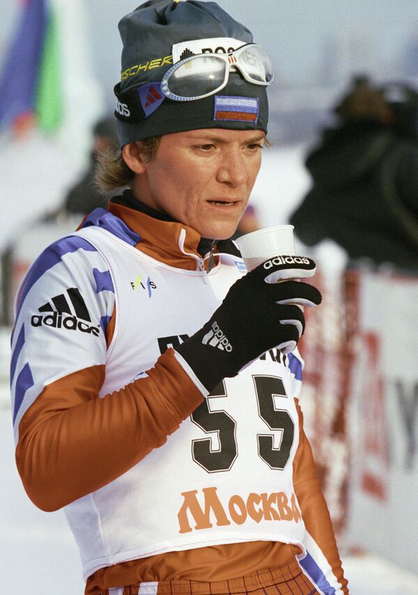 Российская лыжница Лариса Лазутина