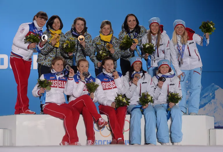 Олимпиада 2014. Церемония награждения. Пятнадцатый день Олимпиада 2014. Церемония награждения. Пятнадцатый день