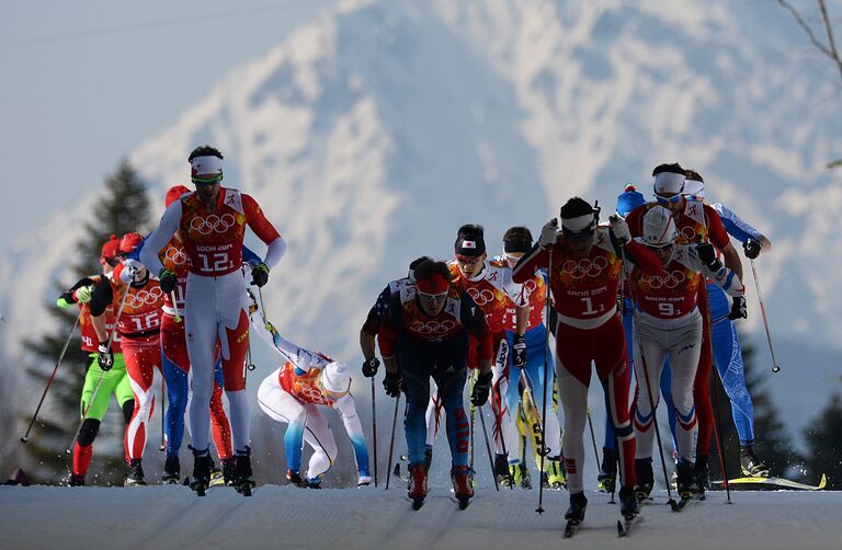 Спортсмены на дистанции