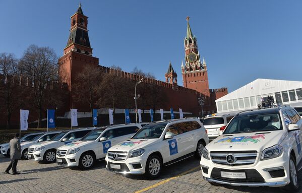 Автомобили, предназначенные для вручения призерам Олимпийских игр в Сочи