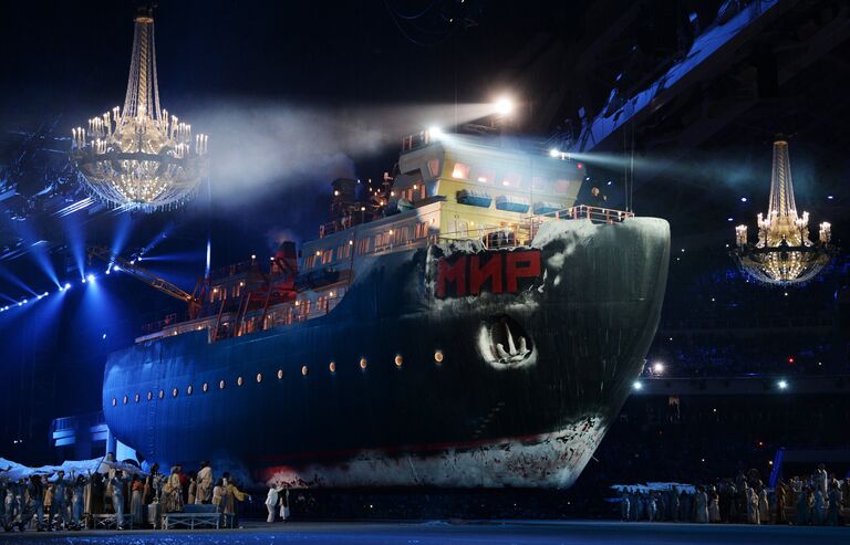 Театрализованное представление на церемонии открытия XI зимних Паралимпийских игр в Сочи