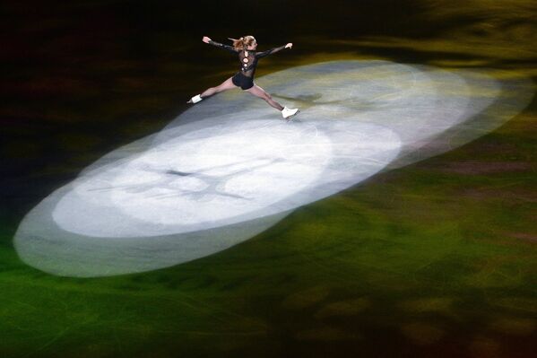 Эшли Вагнер (США) во время показательного выступления на чемпионате мира по фигурному катанию