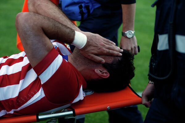 Нападающий Атлетико Диего Коста получил травму в матче чемпионата Испании против Хетафе