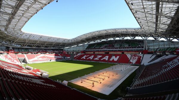 Вид на стадион Казань-Арена