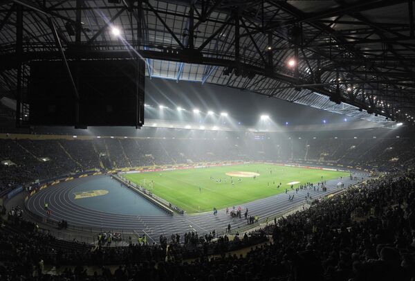 Общий вид стадиона ФК Металлист в Харькове