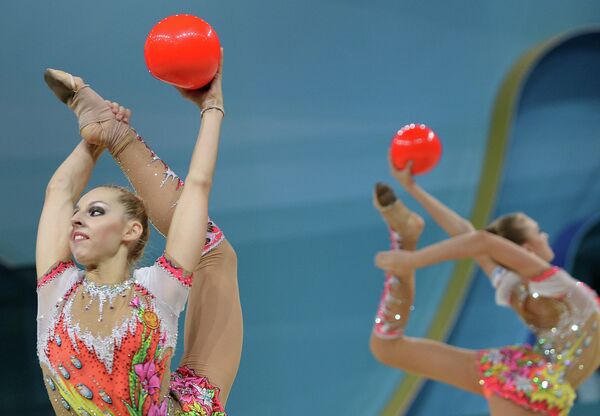 Российская гимнастка Анастасия Близнюк