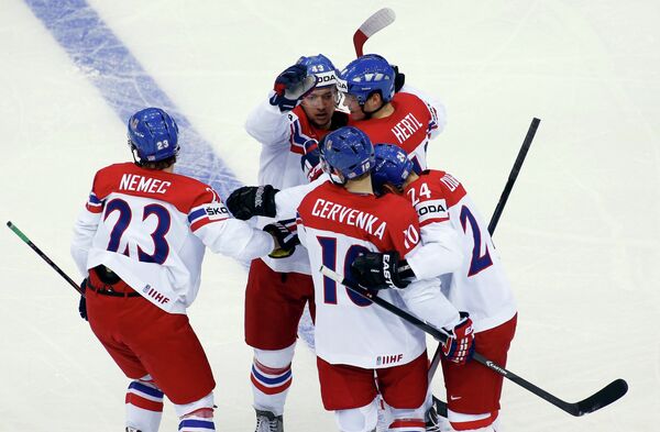 Сборная Чехии по хоккею одержала победу над словаками в овертайме на ЧМ