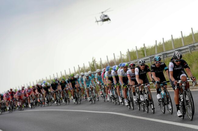 Велогонщики на этапе Джиро д'Италия