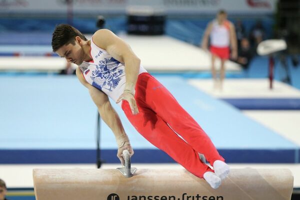 Николай Куксенков на чемпионате Европы по спортивной гимнастике