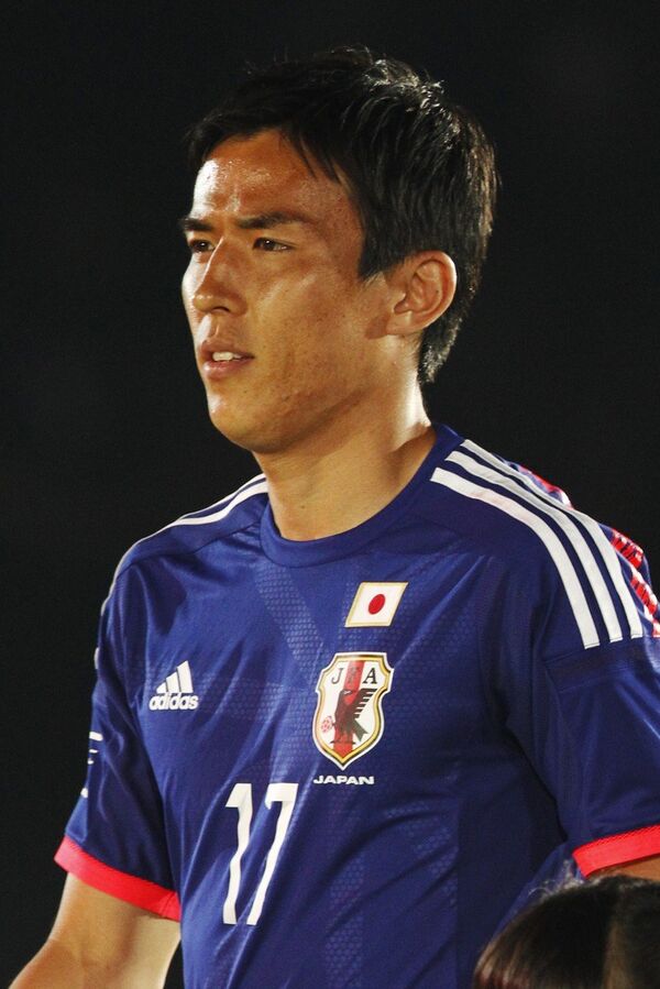Капитан сборной Японии по футболу полузащитник Макото Хасэбэ