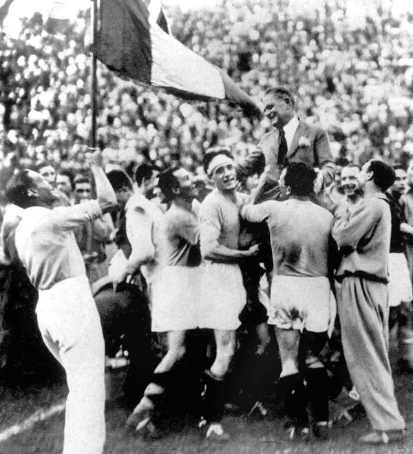 Футболисты сборной Италии. 1934 год