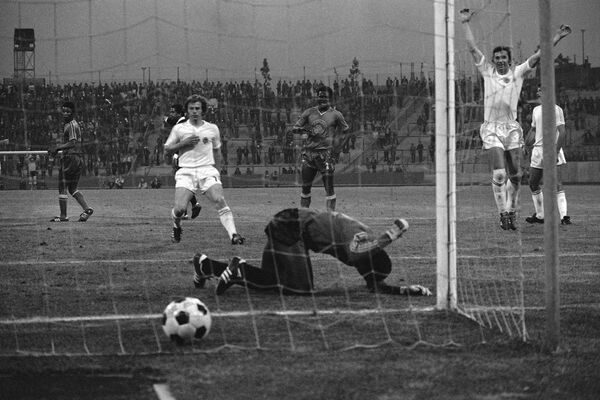 Матч между сборными  Югославии и Заира, в Гельзенкирхене, ФРГ 18 июня 1974 года