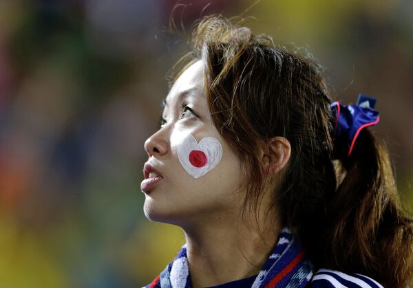 Болельщица сборной Японии