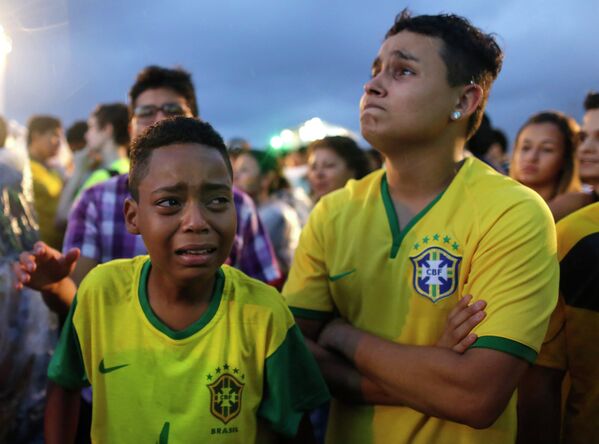 Болельщики сборной Бразилии