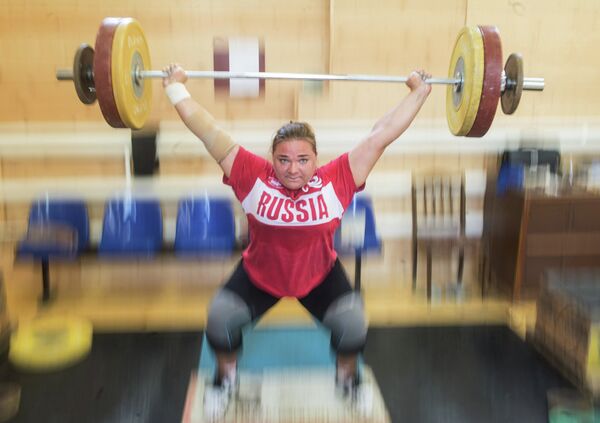 Российская тяжелоатлетка Татьяна Каширина