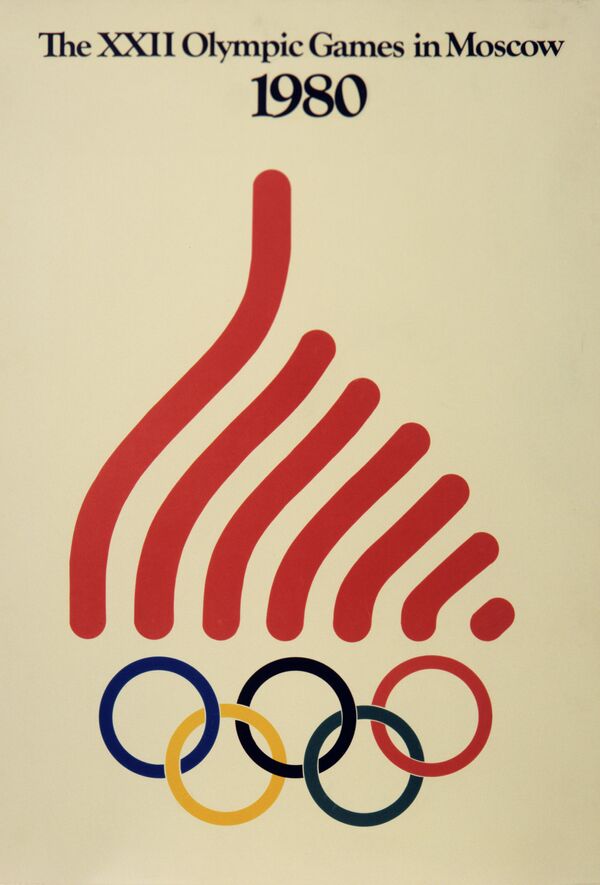 Плакат олимпийские игры. Олимпийские игры 1980 плакат.