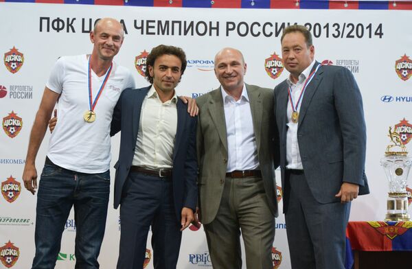 Виктор Онопко, Роман Бабаев, Сергей Чебан и Леонид Слуцкий (слева направо)