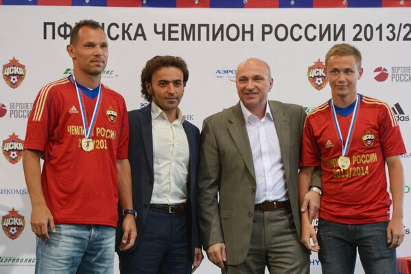 Сергей Игнашевич, Роман Бабаев, Сергей Чебан и Дмитрий Ефремов (слева направо)