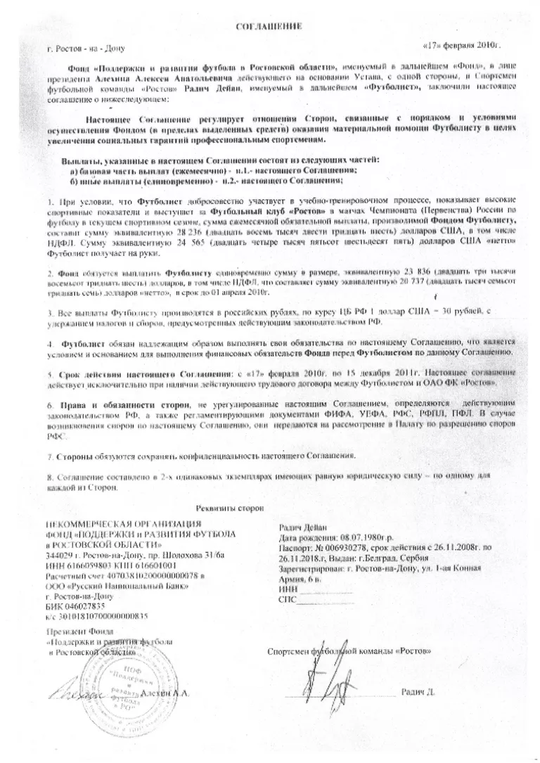 Бумаги по ФК Ростов Бумаги по ФК Ростов