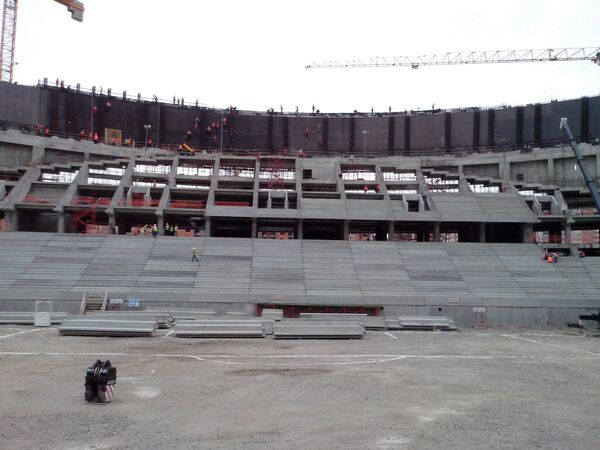 Строящийся стадион ФК Краснодар