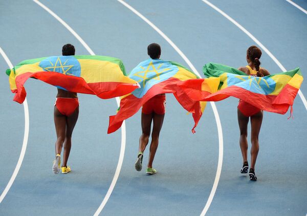 Спортсменки из Эфиопии