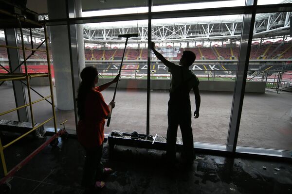 Строительство стадиона Открытие-Арена