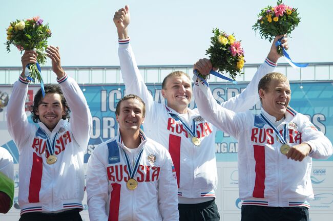 Илья Первухин, Кирилл Шамшурин, Кирилл Мелантьев и Расул Ишмухамедов (слева направо)
