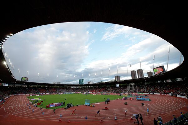 Арена Цюриха, где прошли соревнования ЧЕ по легкой атлетике.
