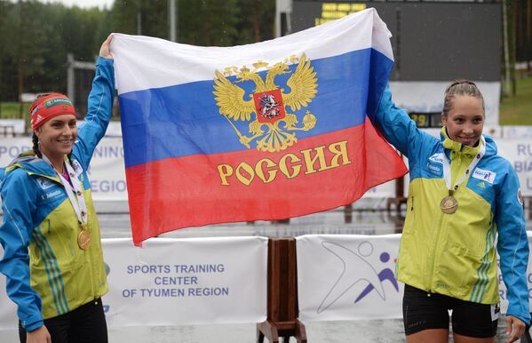 Кристина Ильченко (Россия) - золотая медаль, Ульяна Кайшева (Россия) - бронзовая медаль.