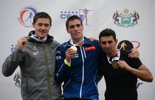 Матеуш Яник (Польша) - серебряная медаль, Томаш Войик (Чехия) - золотая медаль, Антон Синапов (Болгария) - бронзовая медаль.