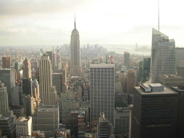 Вид на Манхэттен с крыши Рокфеллер-центра